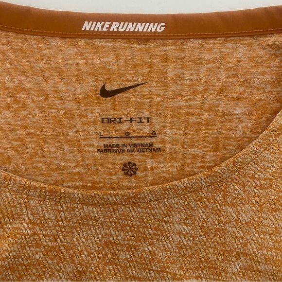 Nike Dri-Fit Running Move To Zero Short Sleeve Men’s Shirt Large 100% Polyester - Picture 9 of 9